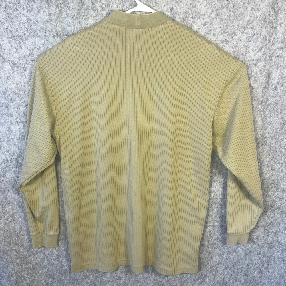 Nike Golf Dri-FIT Mock Neck Shirt Men's XXL Bears GC Best Long Sleeve Ribbed Tan